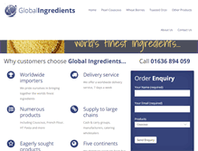 Tablet Screenshot of globalingredients.co.uk